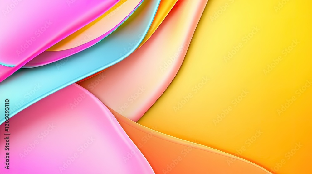 Fototapeta premium A neon-style gradient background blending electric yellow into vivid orange, creating a dynamic and eye-catching effect.