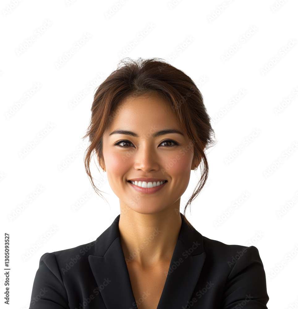 Professional portrait of empowered woman isolated on transparent background png Professional portrait of empowered woman isolated on transparent background png