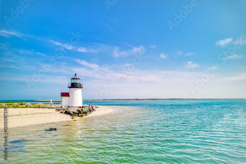 Lighthouse on the Island of Nantucket, Massachusetts