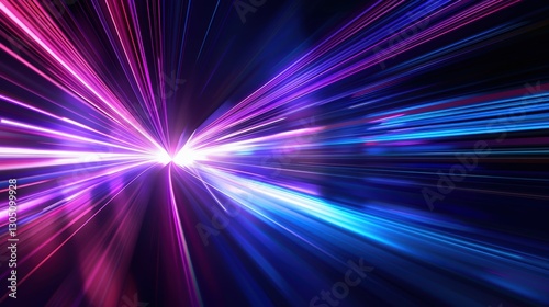 Vibrant abstract light streaks in motion.