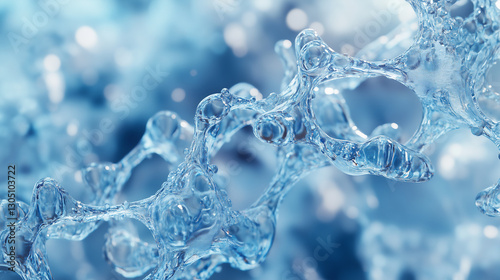 abstract molecular particles 