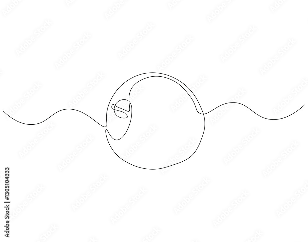 Obraz premium Apple fruit continuous line. Continuous one line drawing apple fruit. Fresh apple concept. single line drawing