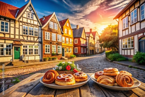 Charming Historic Houses & Danish Pastry, Adelgade, Bogense, Funen photo