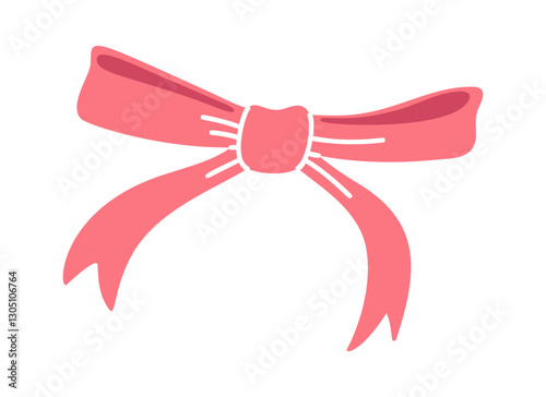 Knotted bow string decorative element