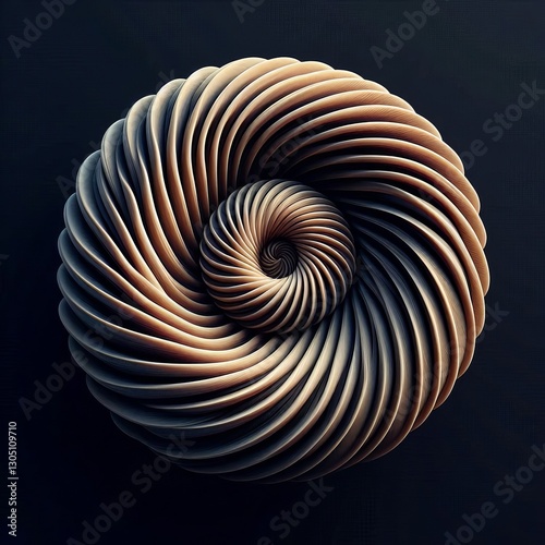 Whorl with Bifurcation A whorl shape with a bifurcation two ridg photo