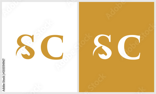 Creative letter S with horse ...