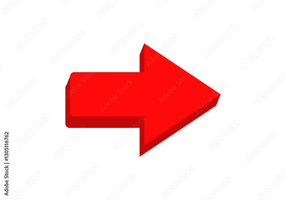 Bold and clear red arrow pointing right, ideal for directing attention or guiding users. Bold and clear red arrow pointing right, ideal for directing attention or guiding users.