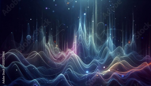 Subtle Vertical Sine Waves Faint almost imperceptible vertical c