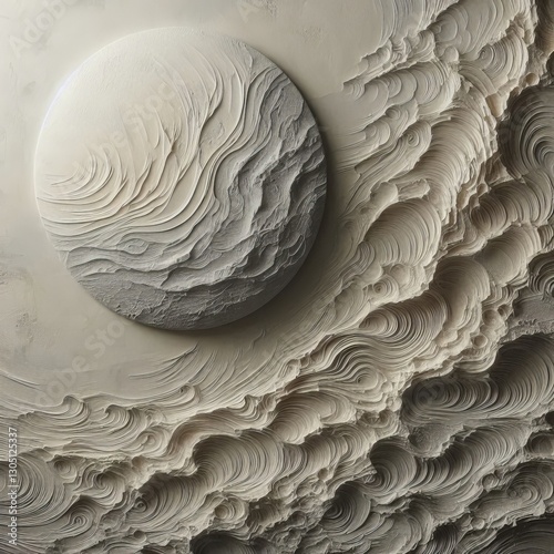 Textured Plaster Plaster that is applied to create a textured su