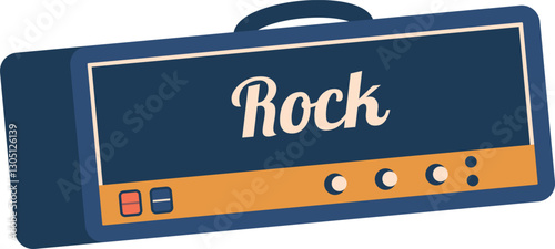 Retro rock radio record player