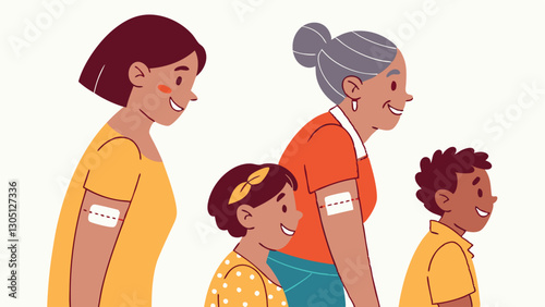 Drawn coronavirus vaccine landing page