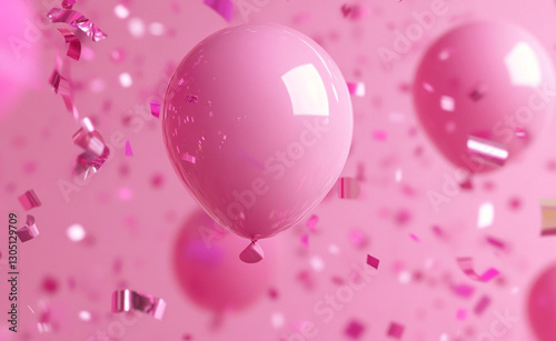 Confete rosa festa background wallpaper 