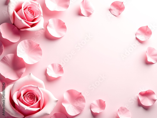 Wedding background for designer with place for text, top view. copy space. Templates for cards and posters. Desktop background, Background for notepad, cards. photo