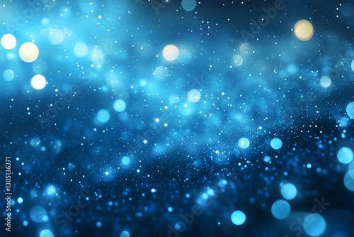 Blue Glitter Background