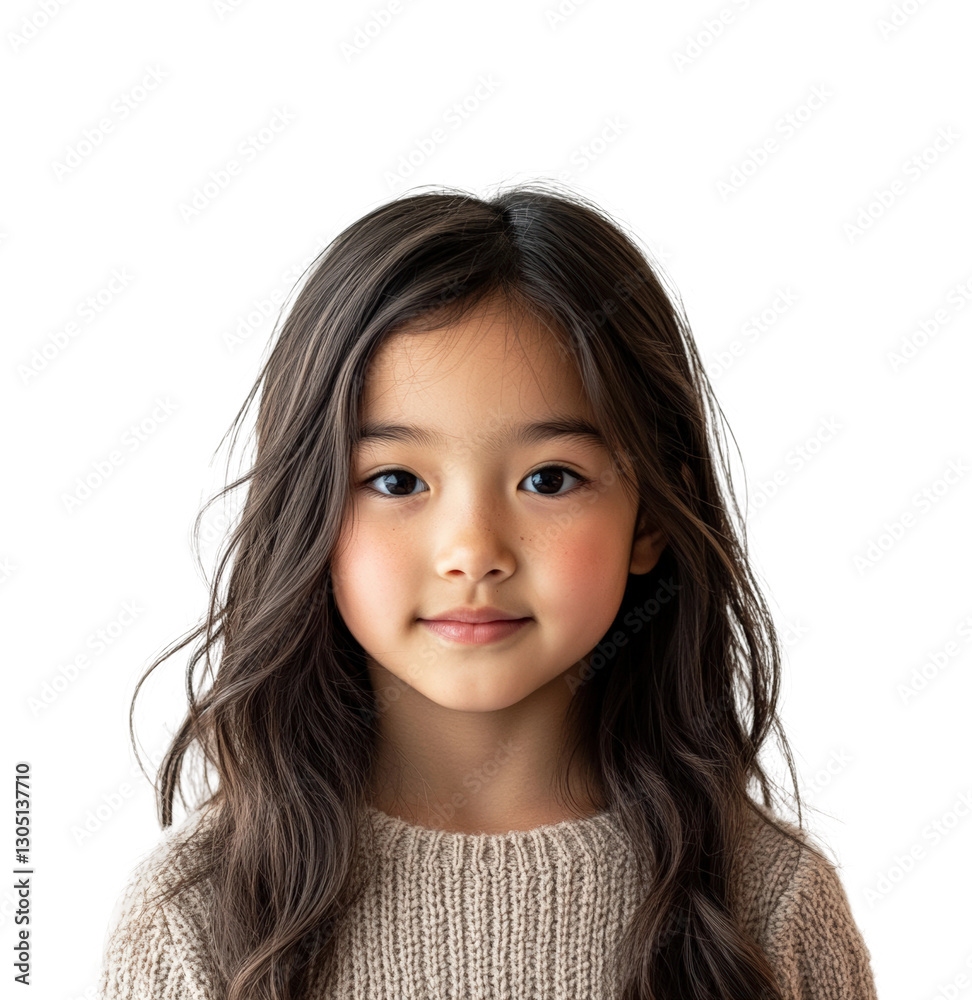Urban settings asian child model portraits isolated on transparent background png Urban settings asian child model portraits isolated on transparent background png