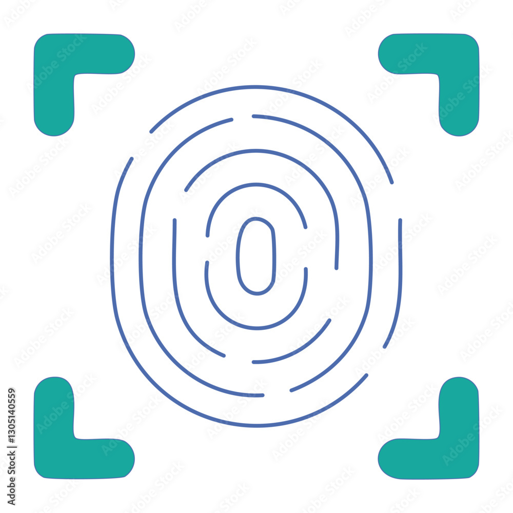 Digital fingerprint scanning concept. illustrator eps 10 file. edited file. Digital fingerprint scanning concept. illustrator eps 10 file. edited file.