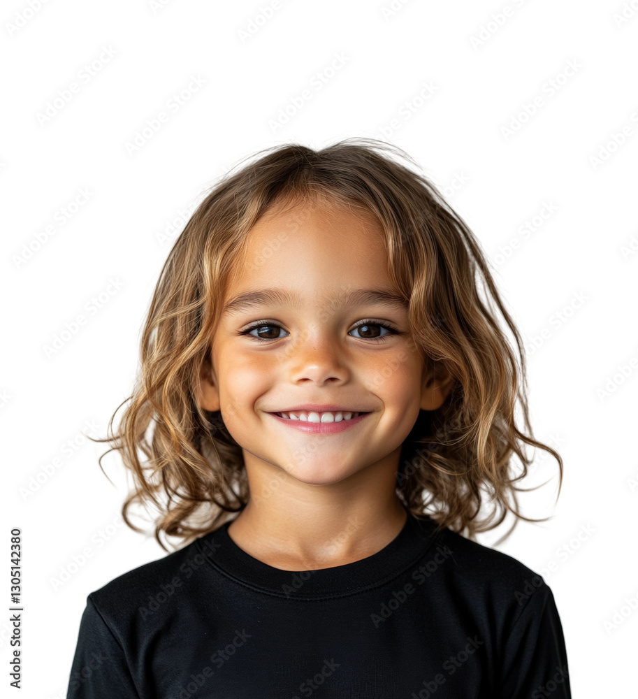 Bright smiling child in park portrait isolated on transparent background png Bright smiling child in park portrait isolated on transparent background png