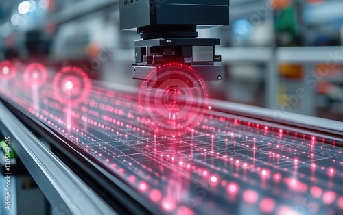 High-tech Automated Vision System Detects Defects on a Moving Conveyor Belt. Precision Engineering at its Finest!
