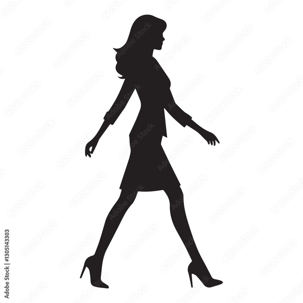 vector silhouette of a person's standing, walking and running poses vector silhouette of a person's standing, walking and running poses