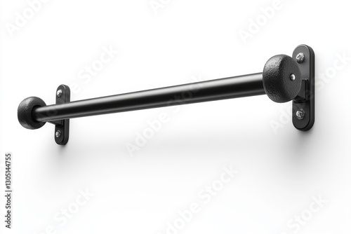 Wallpaper Mural Modern Black Metal Curtain Rod with Ball Finials Wall Mounted Home Decor Torontodigital.ca