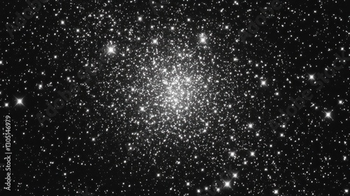 Star Cluster in Deep Space photo