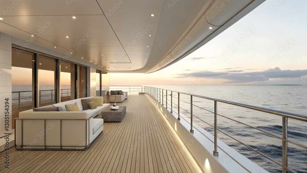 custom made wallpaper toronto digitalLuxury Yacht Deck Sunset View