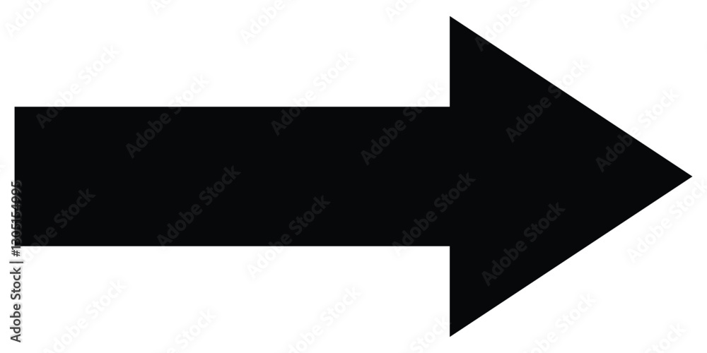 Straight long right vector arrow icon. Black large backwards or right pointing solid long arrow icon. Straight long right vector arrow icon. Black large backwards or right pointing solid long arrow icon.