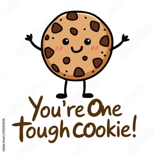  you are one tough cookie keyword for t-shirt funny cat and funny kawaii design

