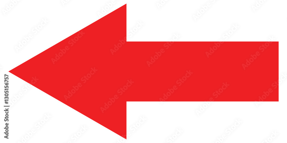 Horizontal straight long arrow icon. Red arrow in flat style. Replaceable vector design. Horizontal straight long arrow icon. Red arrow in flat style. Replaceable vector design.