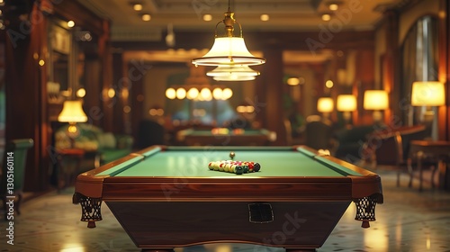 Elegant Billiards Room: A Luxurious Game Night