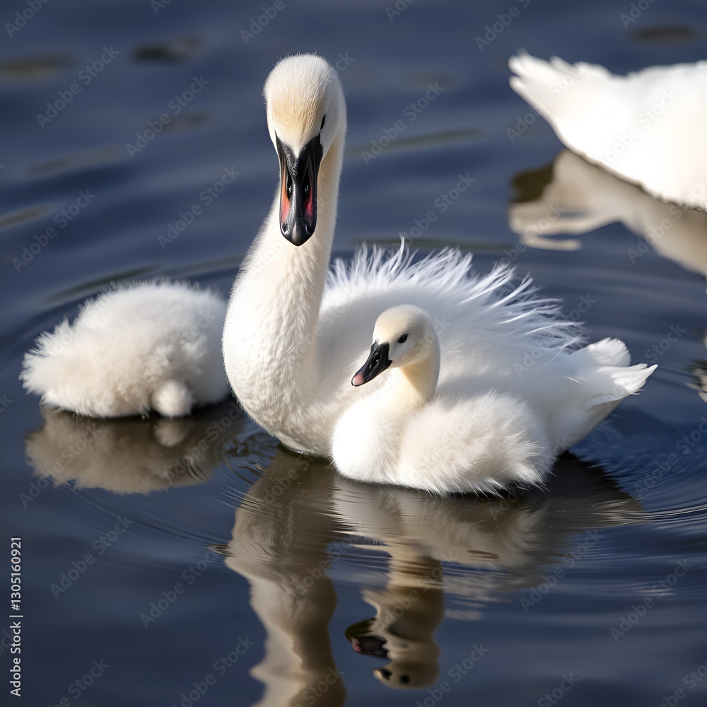 Obraz premium Swan Cygnet