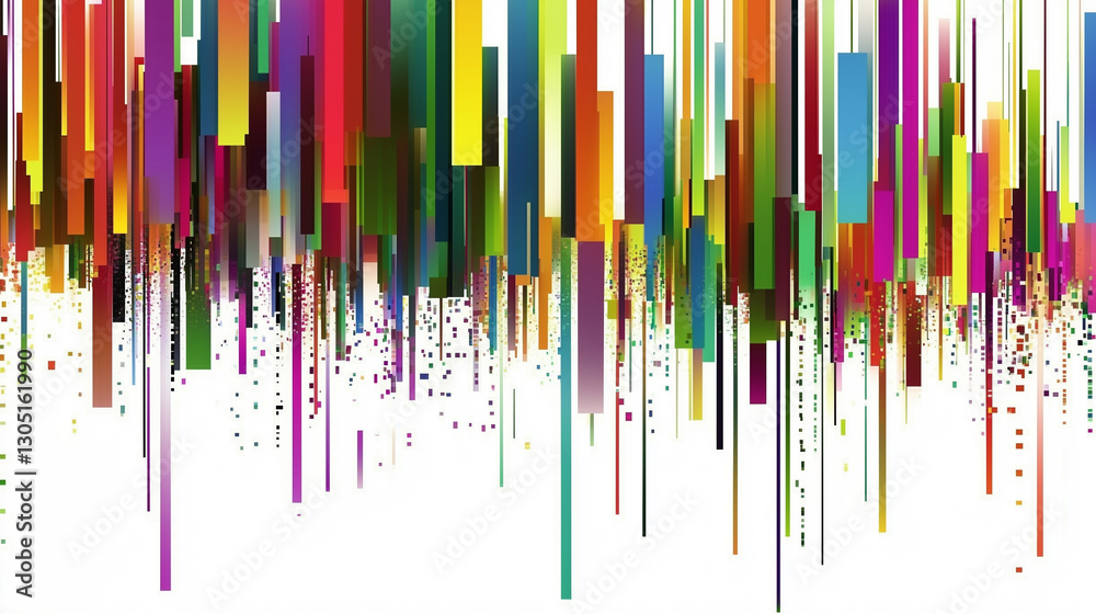 Vertical multi-colored lines background with white copy space Vertical multi-colored lines background with white copy space