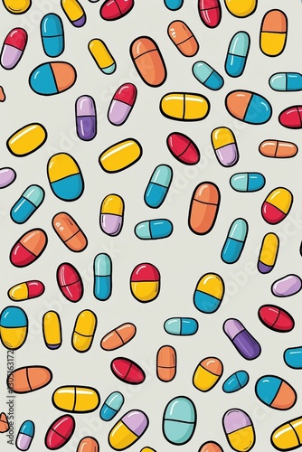 The Happy Apothecary: A Playful and Artistic Collection of Doodled Capsules and Tablets