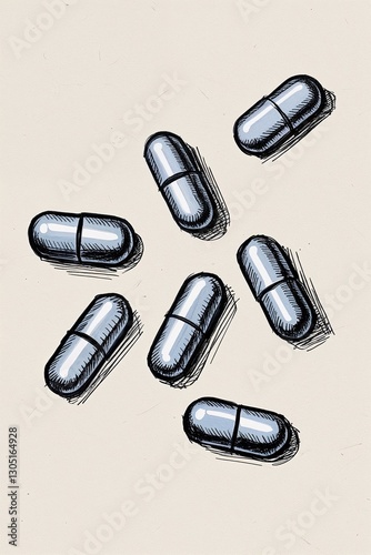 The Art of Medication: A Creative and Minimalist Representation of the Science Behind Pills, Remedies, and the Essential Role of Pharmacy in Human Health
