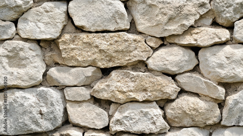 Rough Stone Wall Texture in Light Beige and Cream Rough Stone Wall Texture in Light Beige and Cream