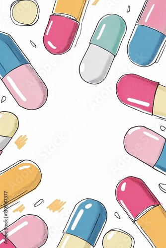 Pill Factory: A Cute, Bright, and Playfully Illustrated Exploration of Happy Capsules, Science, and Fun Pharmacy-Inspired Doodles