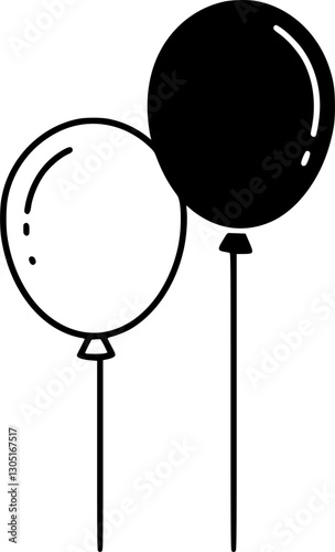 Rubber air balloon icon
