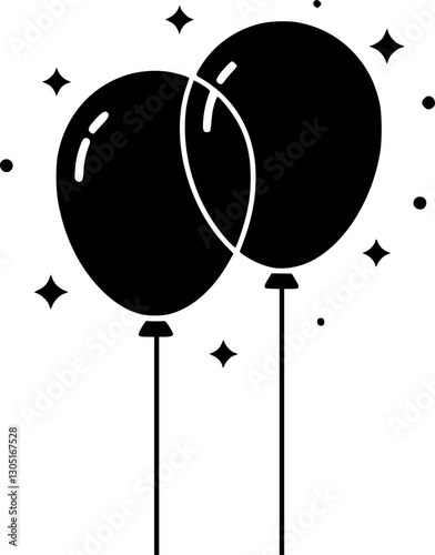 Rubber air balloon icon
