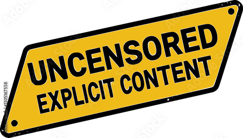 Uncensored explicit content warning banner
