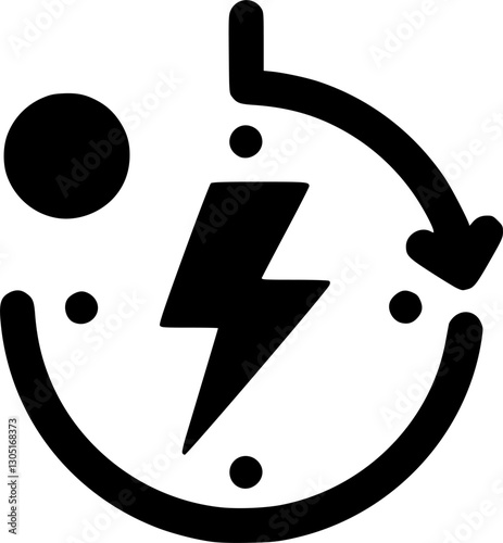 Fast charging vector icon
