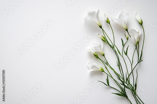 Many different coloring flowers in the summer isolated on white background