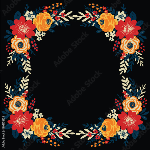 Elegant floral bouquet with vibrant artistic charm