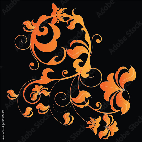 Artistic floral touch with nature’s vibrant hues