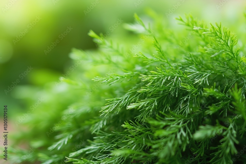 A Close up of a Green Plant Sitting on Top of a Table - Generative AI