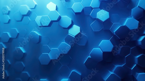 Abstract 3D Hexagon Background photo