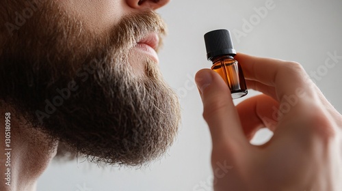 Close-Up of a Man’s Face Applying Hydrating Skincare Product