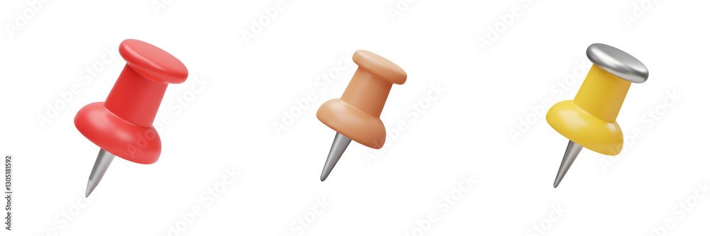 Pin Push - Pushpin with a Round Head Pin Push - Pushpin with a Round Head