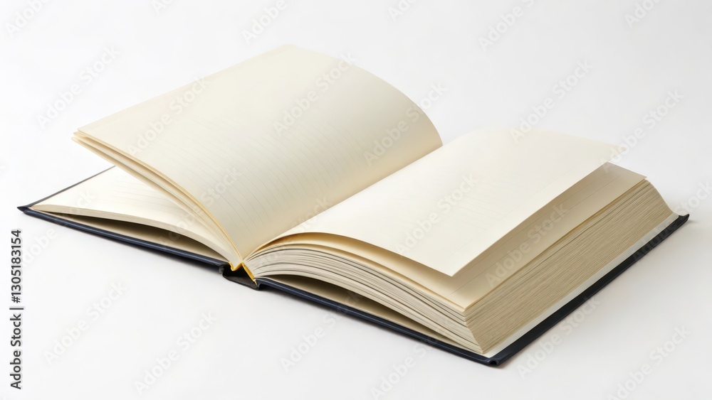 Open Book on White Background Open Book on White Background