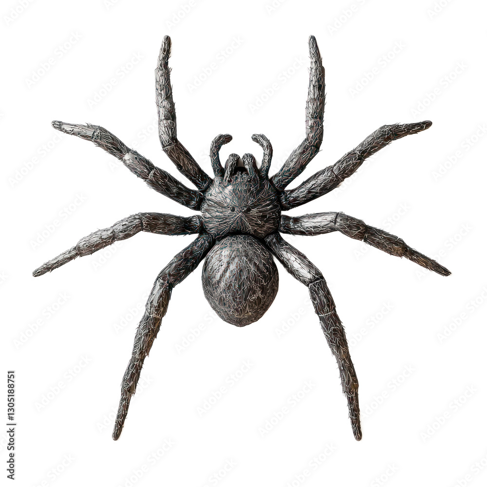 Obraz premium 3D icon of Wolf spider isolated on transparency background