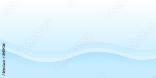 White wavy glowing lines on a blue background. Futuristic digital high-technology pattern background abstract